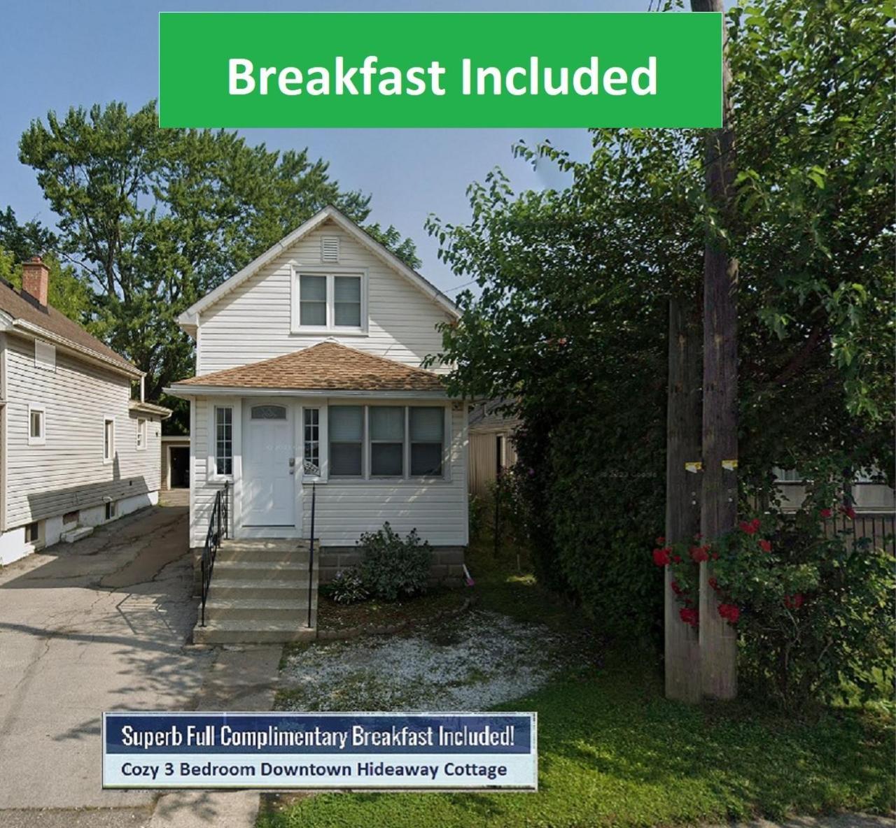 Cozy 3 Bedroom Downtown Cottage With Complimentary Breakfast Delivered Daily To The Rental Niagara Falls Exterior photo